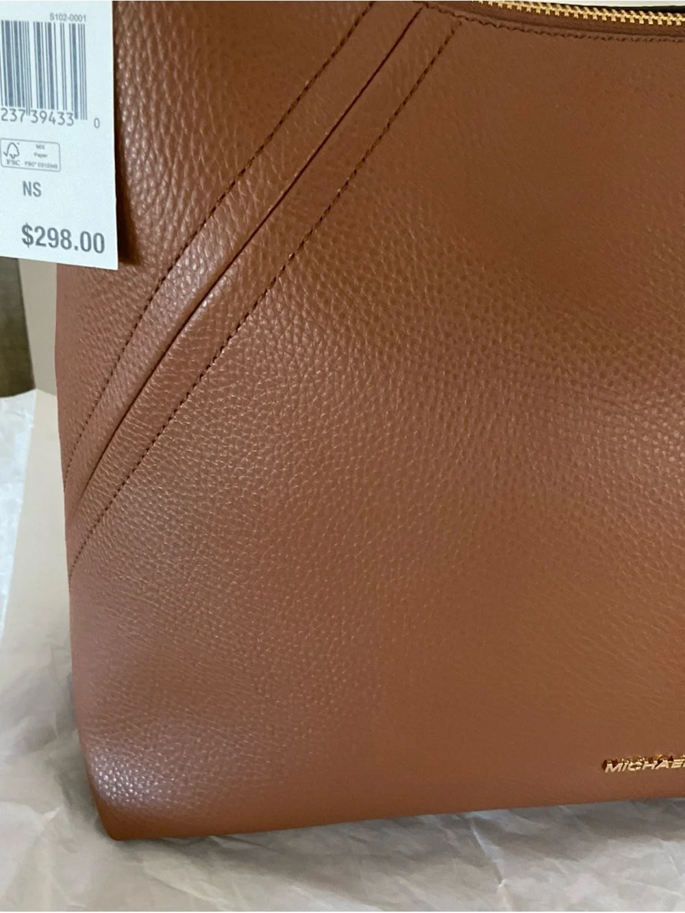 $298 Michael Kors Pebbled Leather Shoulder Bag - Picture 3 of 11